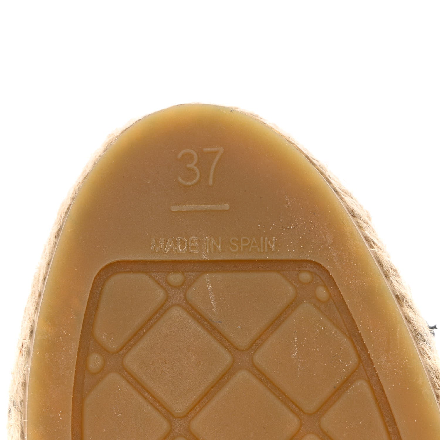 Chanel Lambskin CC Espadrilles 37 Beige Black 8 of 14