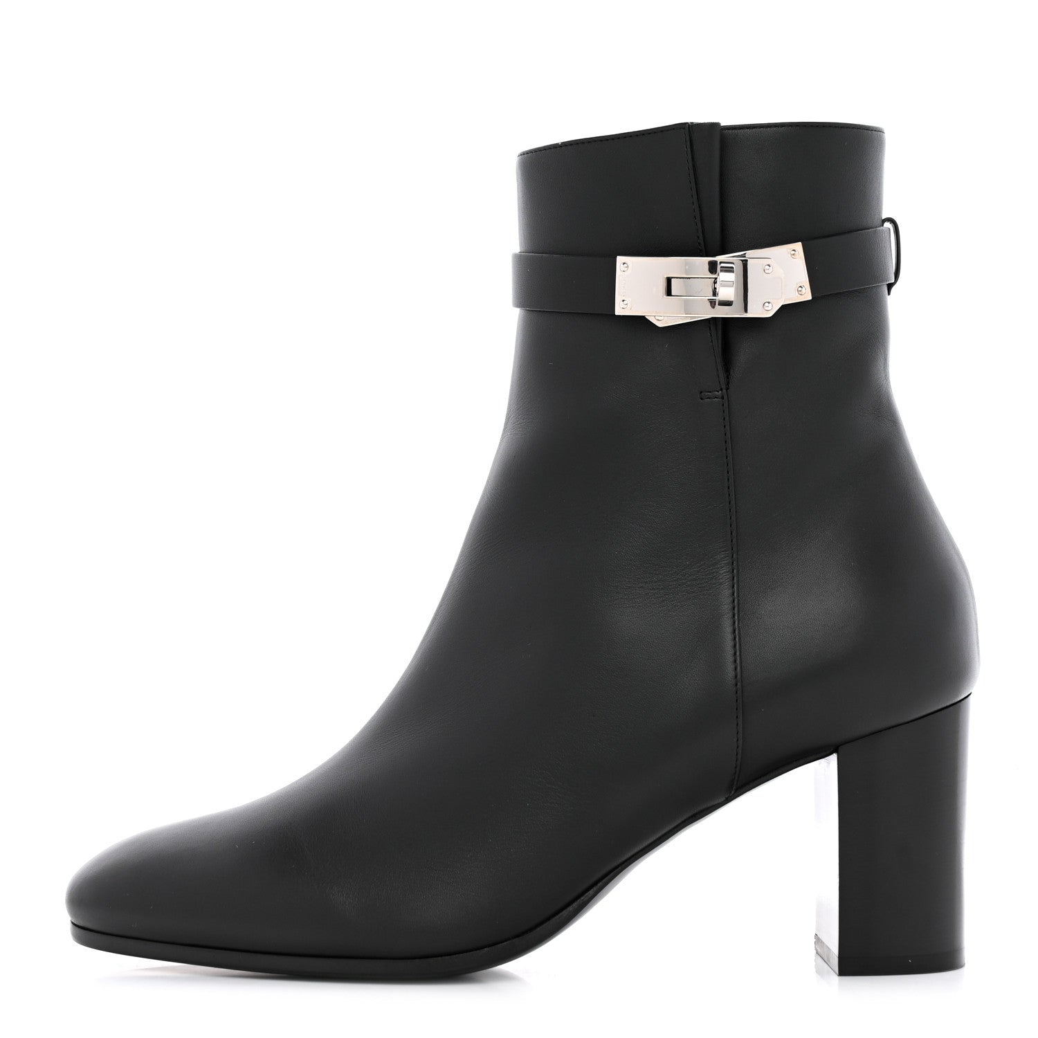 Hermes Calfskin Saint Germain Ankle Boots 40 Black 1 of 9