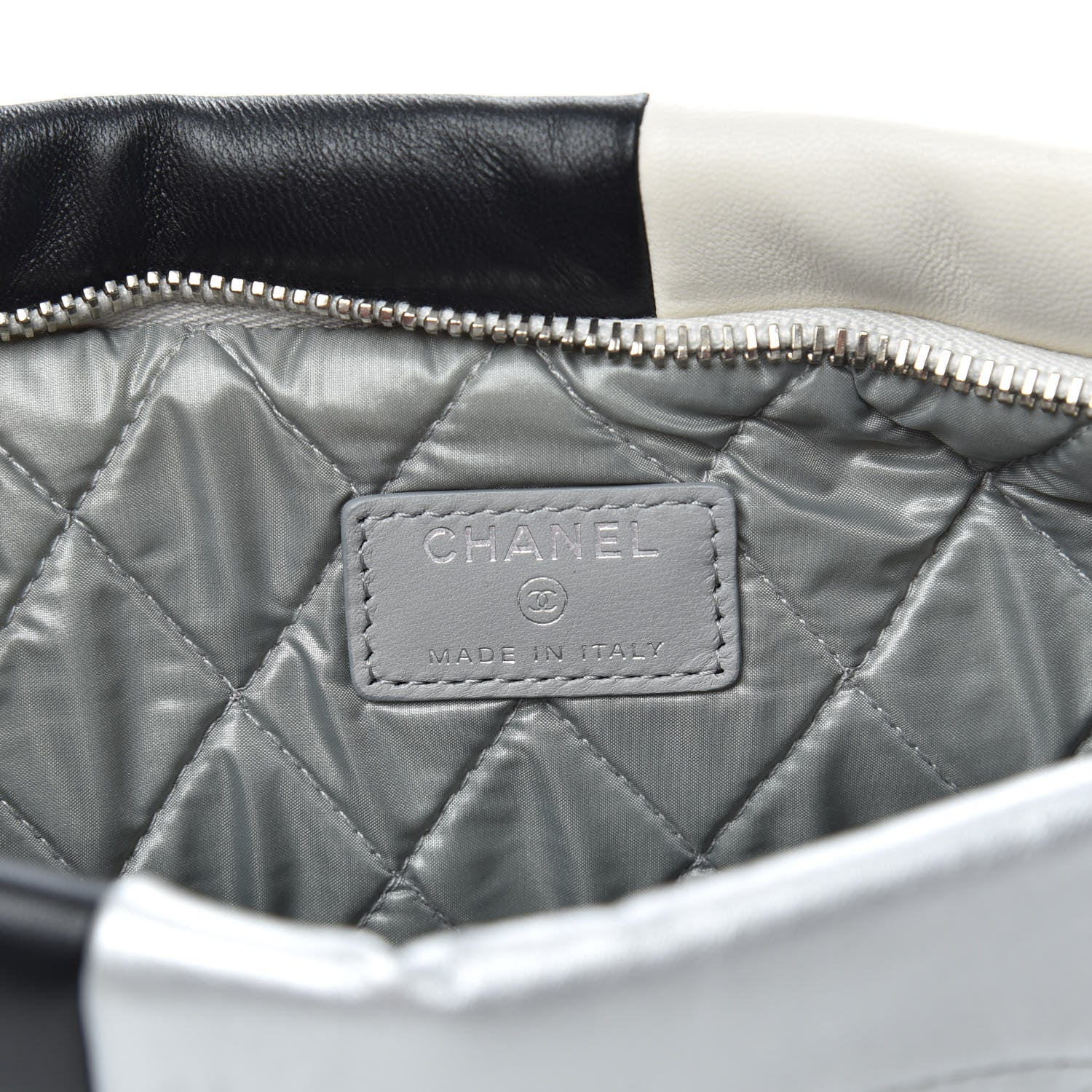 Chanel Lambskin Patchwork Medium Cosmetic Case Multicolor Silver 6 of 8