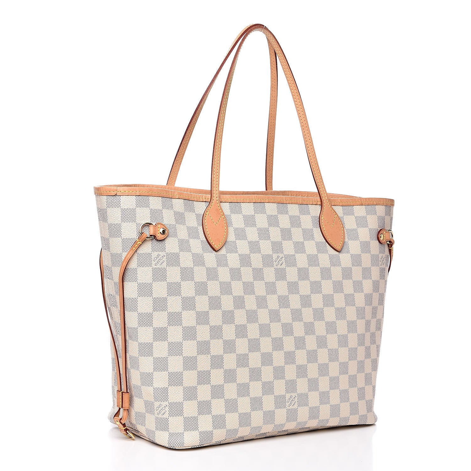 Louis Vuitton Damier Azur Neo Neverfull MM Rose Ballerine 3 of 16