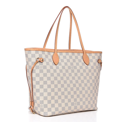 Louis Vuitton Damier Azur Neo Neverfull MM Rose Ballerine 3 of 16