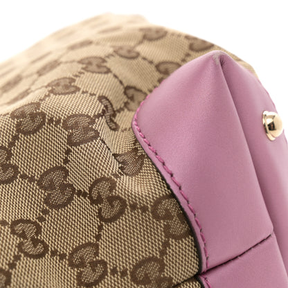Gucci Monogram Small Heart Bit Charm Hobo Pink 12 of 12