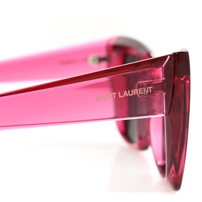 Saint Laurent Acetate Butterfly Frame Sunglasses SL552 Pink 7 of 8