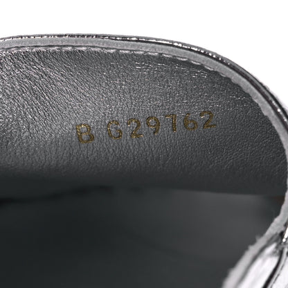 Chanel Laminated Goatskin CC Espadrilles 42 Silver 9 of 10