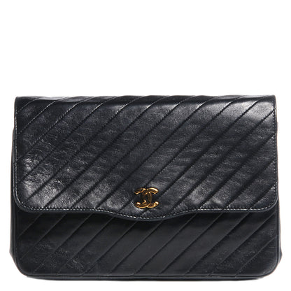 Chanel Lambskin Quilted Small Single Flap Black 1 of 7