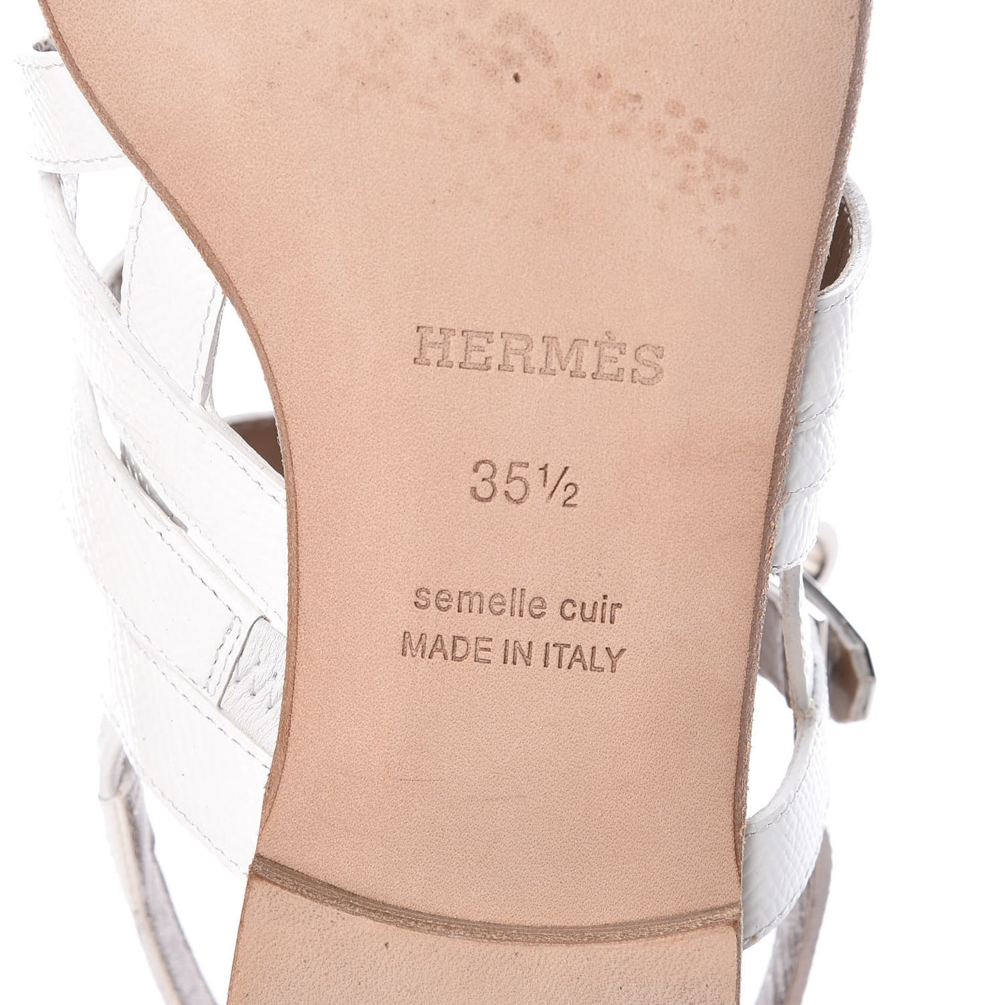 Patent Epsom Marine Sandals 35.5 White