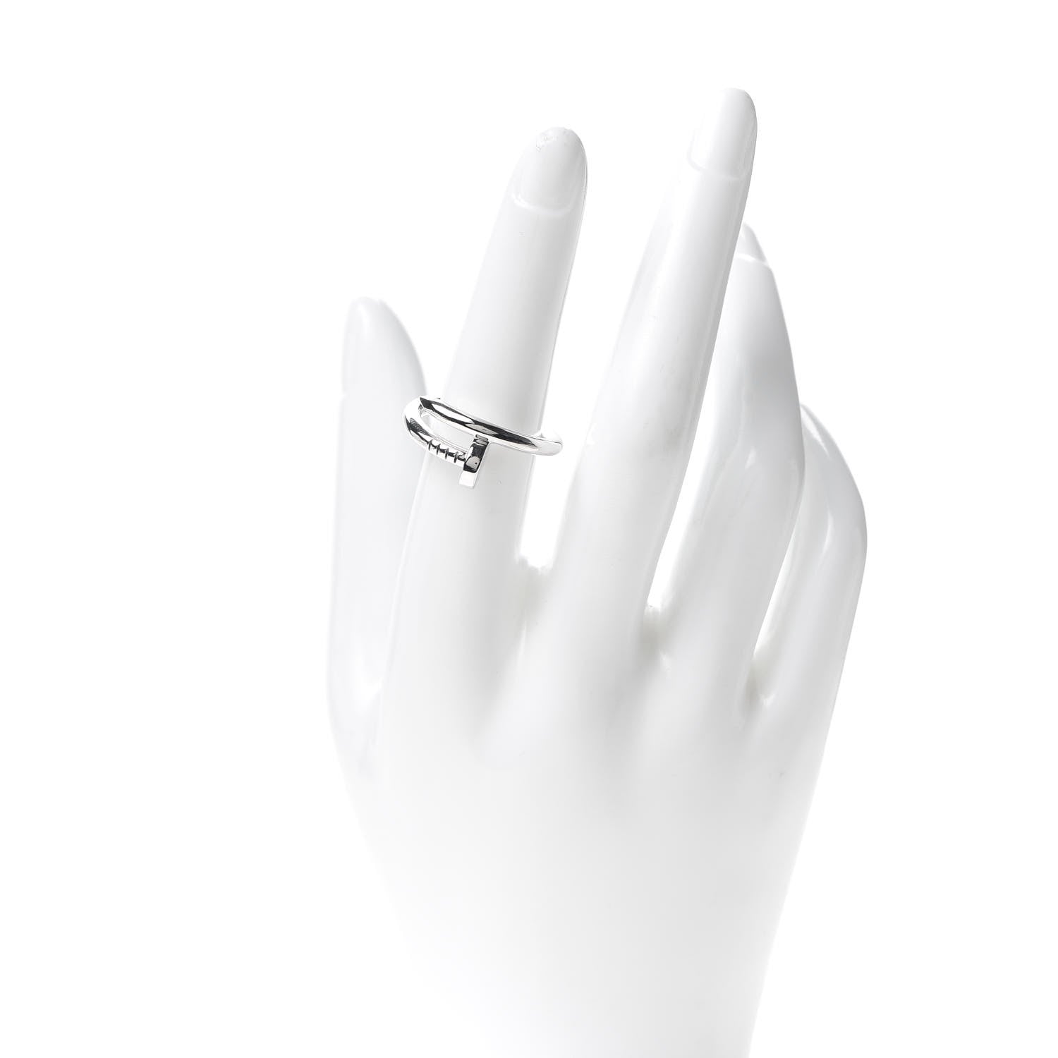 Cartier 18K White Gold Juste Un Clou Ring 57 8 2 of 7