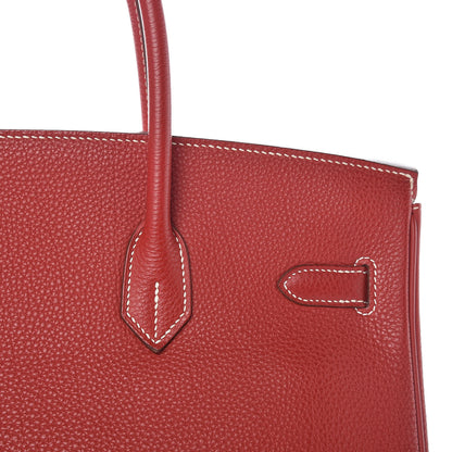 Hermes Togo Horseshoe Birkin 35 Rouge Garance 16 of 42