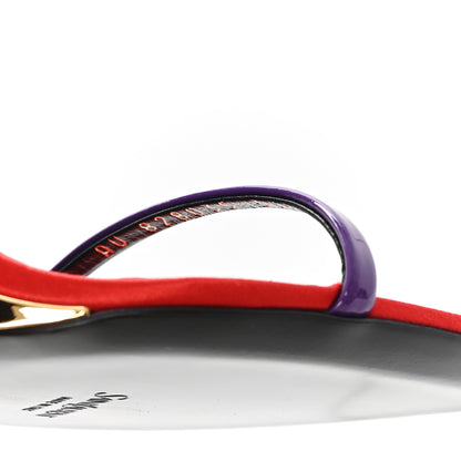 Saint Laurent Vernice Seta Soft Tallulah 110 Sandals 37.5 Acinus Violet 9 of 11