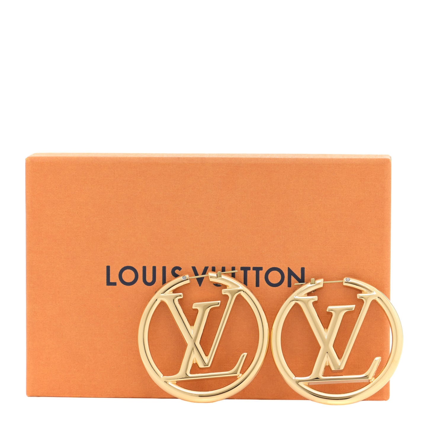 Metal Louise Hoop Earrings Gold