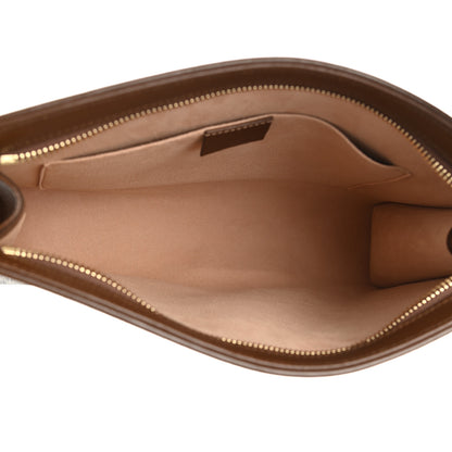 Gucci GG Supreme Monogram Horsebit 1955 Zip Pouch Beige Brown Sugar 5 of 8