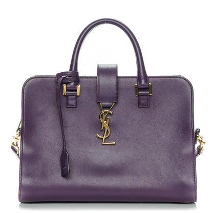 Saint Laurent Calfskin Small Monogram Cabas Purple 1 of 10