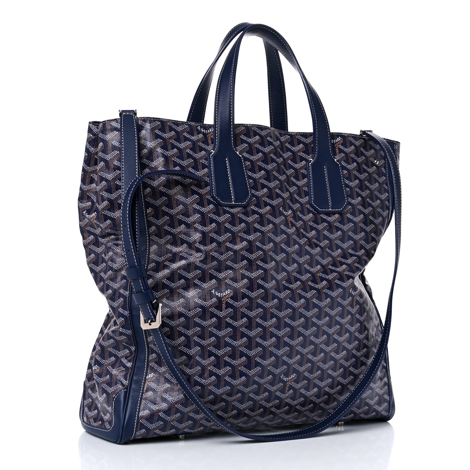 Goyard Goyardine Voltaire III Tote Navy 3 of 11