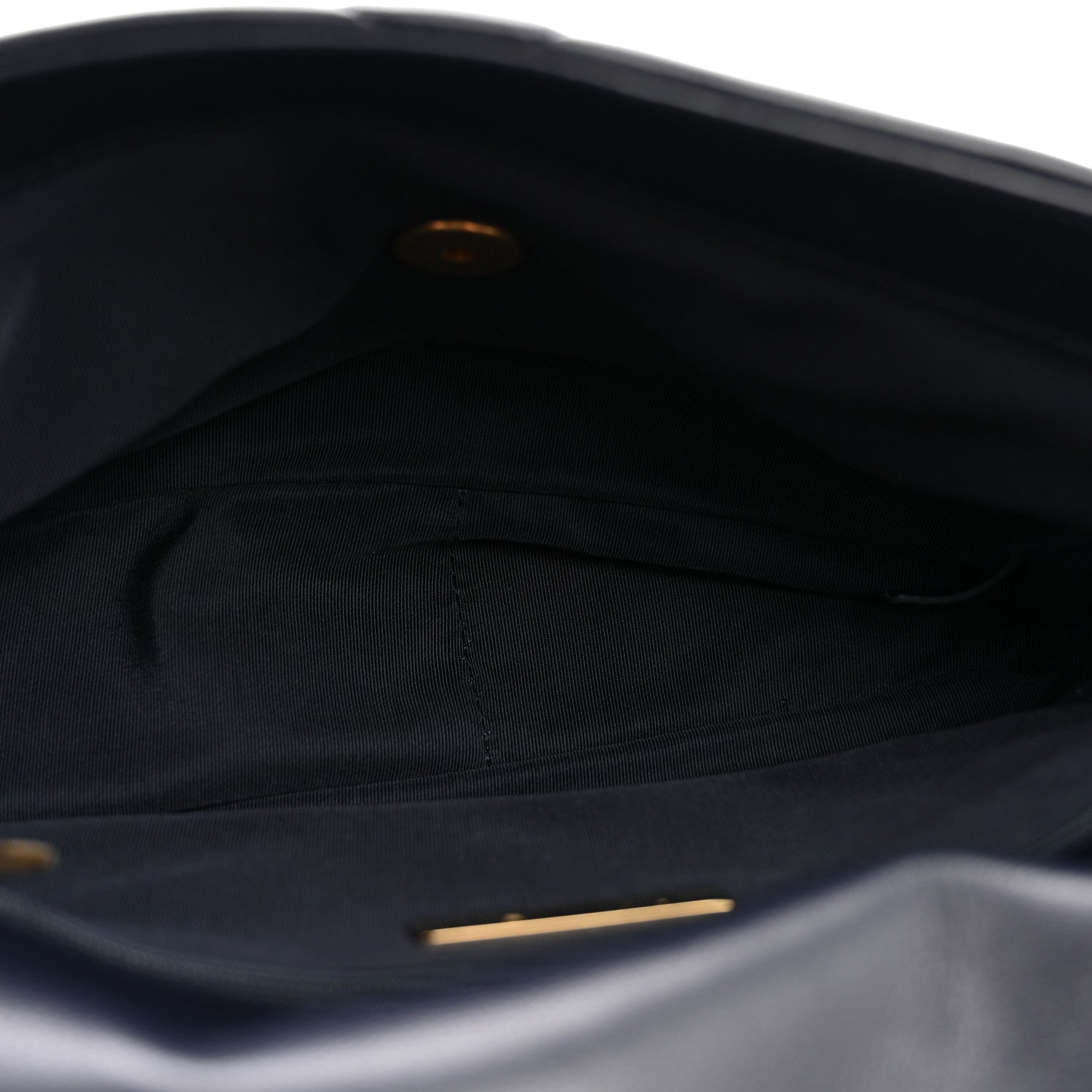 Chanel Goatskin Quilted Medium Chanel 19 Flap Navy Blue 5 of 15