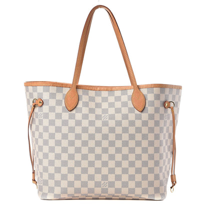 Louis Vuitton Damier Azur Neo Neverfull MM Rose Ballerine 1 of 9