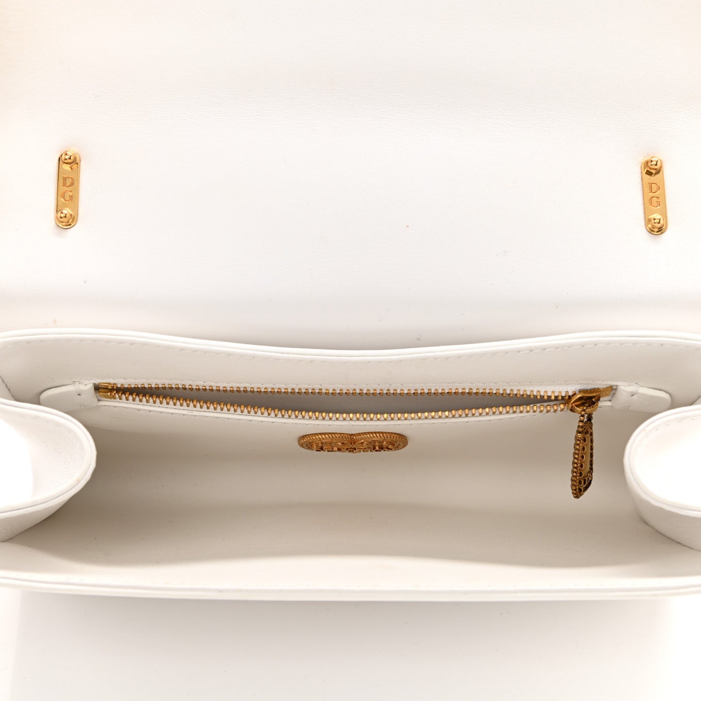 Calfskin Mini Devotion Crossbody Bag White