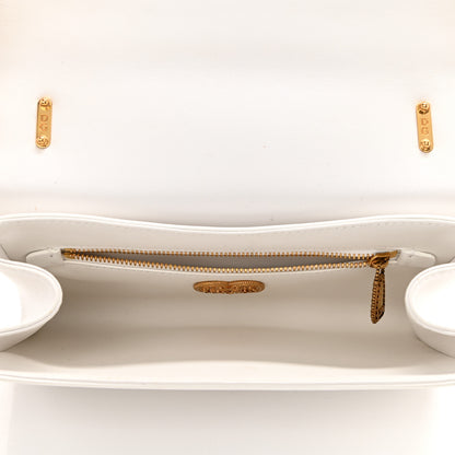 Dolce & Gabbana Calfskin Mini Devotion Crossbody Bag White 5 of 13