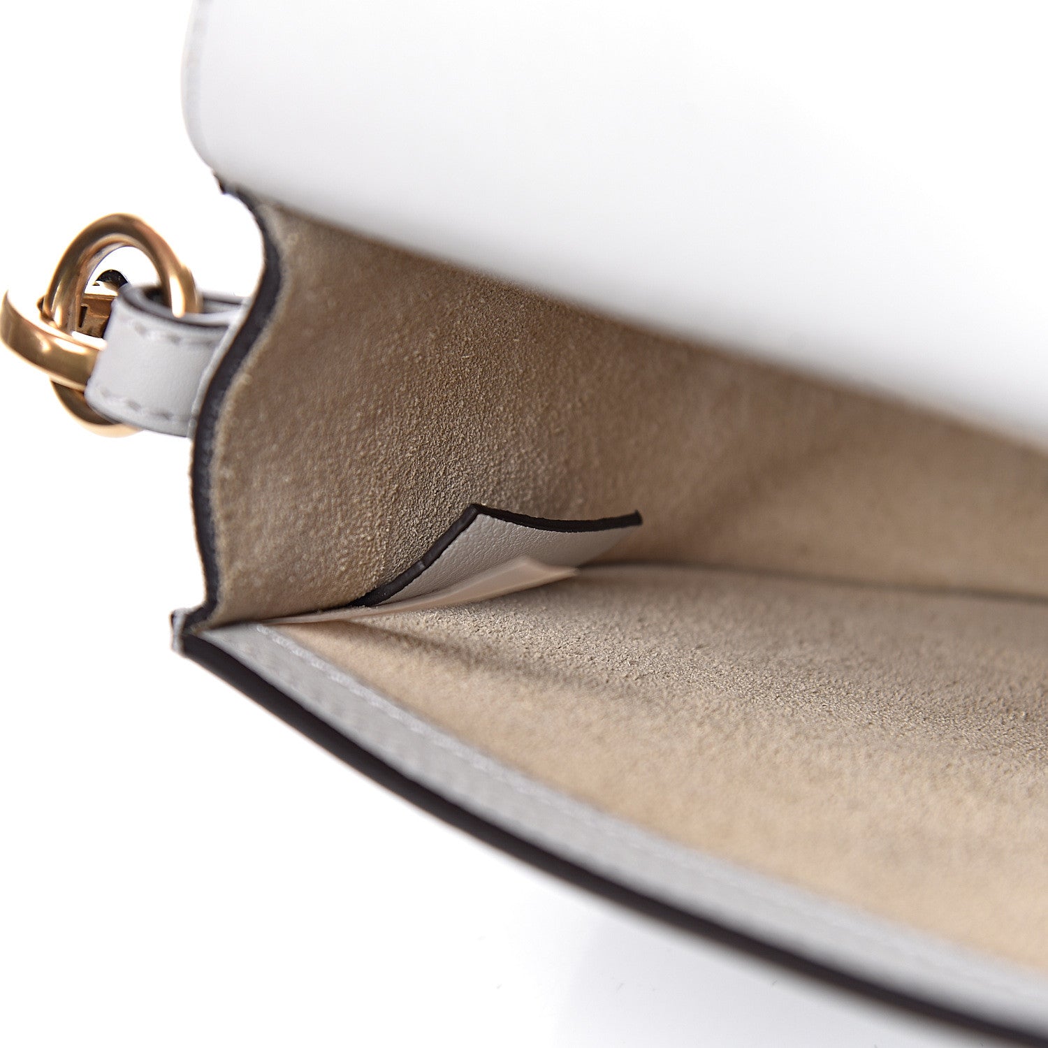 Chloe Calfskin Suede Small Nile Bracelet Bag Airy Grey 7 of 10