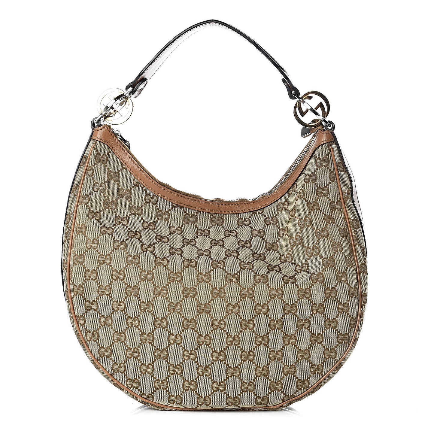 Monogram Medium GG Twins Hobo Tan