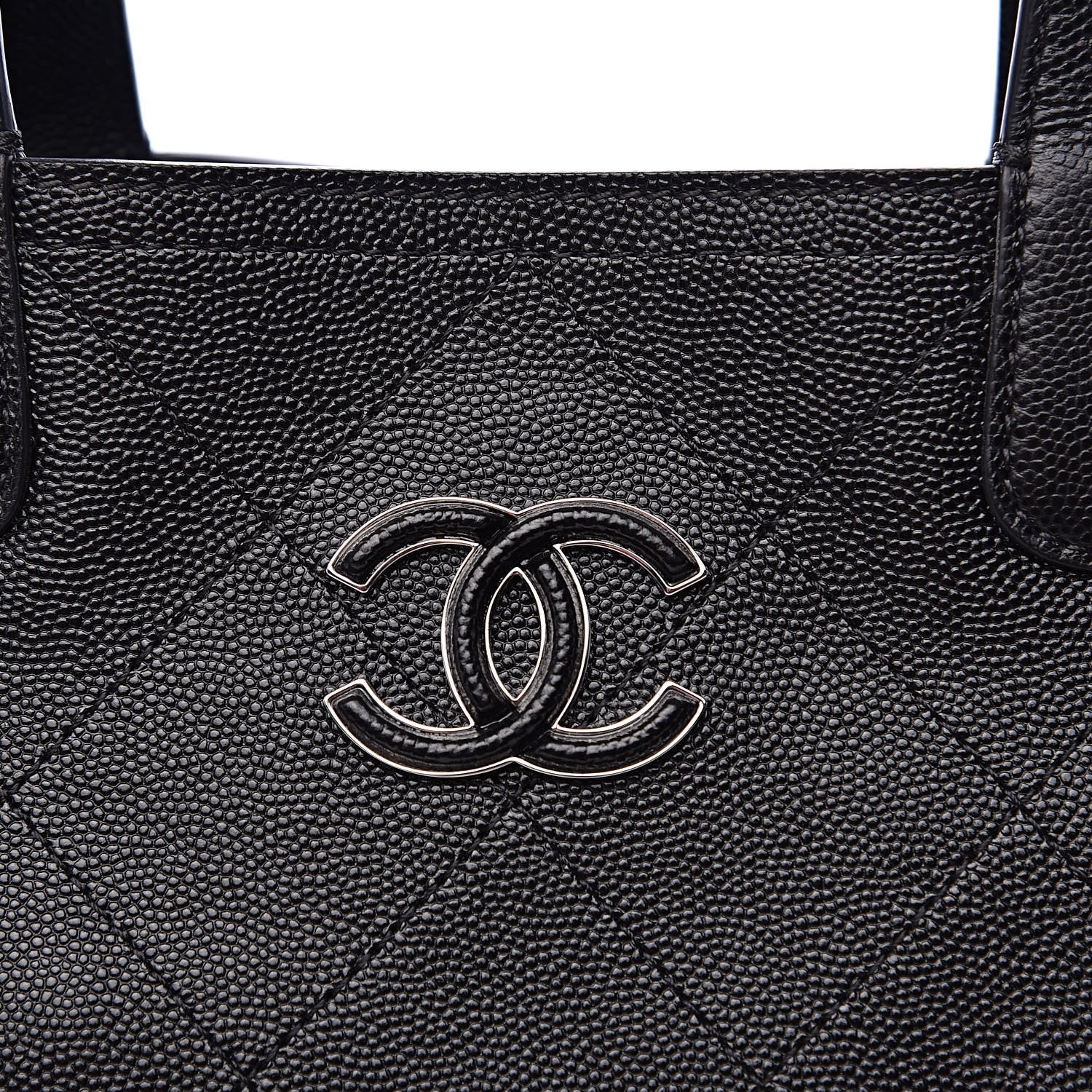 Chanel Caviar Stitched Large Shopping Tote Black 10 of 10