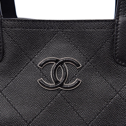 Chanel Caviar Stitched Large Shopping Tote Black 10 of 10