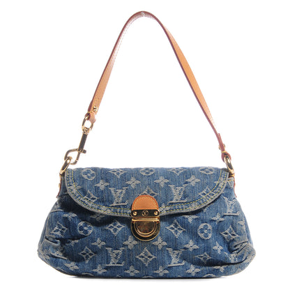 Louis Vuitton Monogram Denim Mini Pleaty Blue 1 of 7