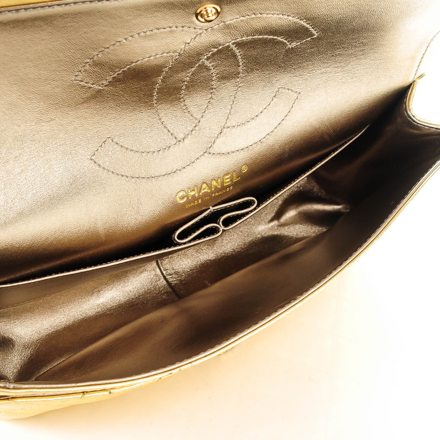 Chanel Aged Calfskin 2.55 Reissue 225 Flap Metallic Gold 5 of 8