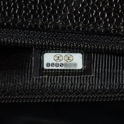 Chanel Caviar Quilted Jumbo Kelly Flap Black 8 of 9