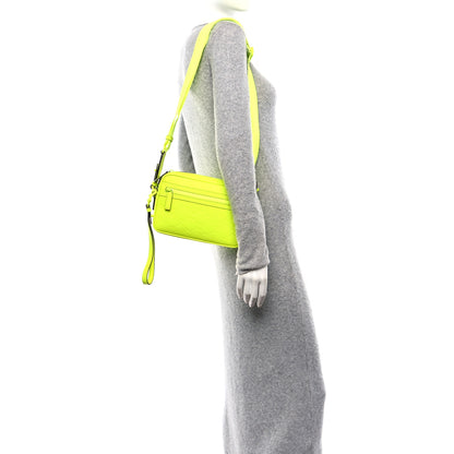 Gucci Rubber Effect Monogram GG Crossbody Bag Fluorescent Yellow 2 of 9