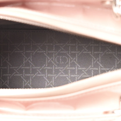 Christian Dior Patent Cannage Medium Lady Dior Rose Clair 8 of 35