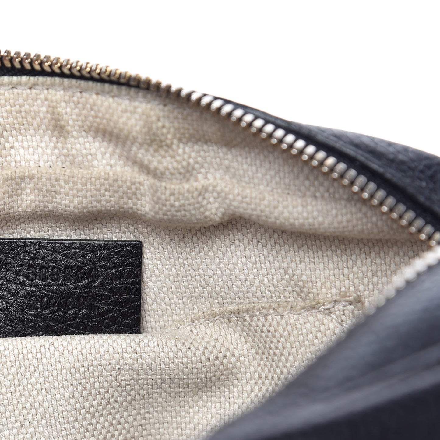 Pebbled Calfskin Small Soho Disco Bag Black
