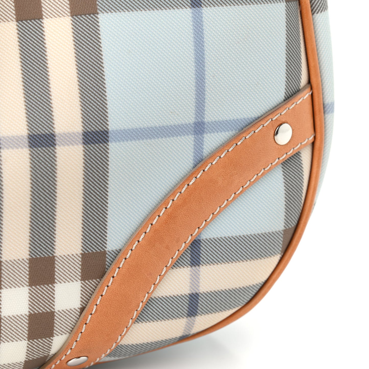 House Check Shoulder Bag Blue