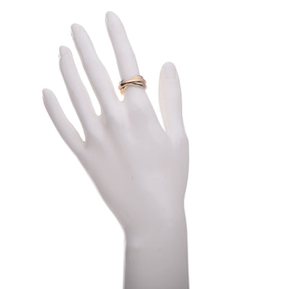 Cartier 18K Pink Yellow White Gold Les Must De Trinity Ring 52 6 2 of 5