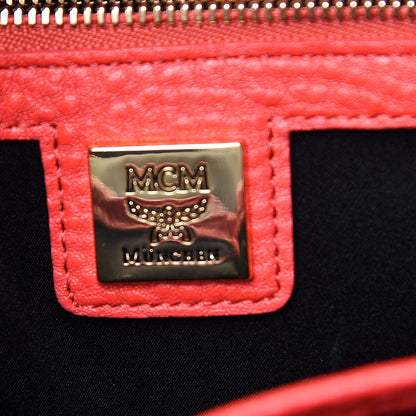 MCM Calfskin Swarovski Small Stark Diamond Backpack Red 6 of 16