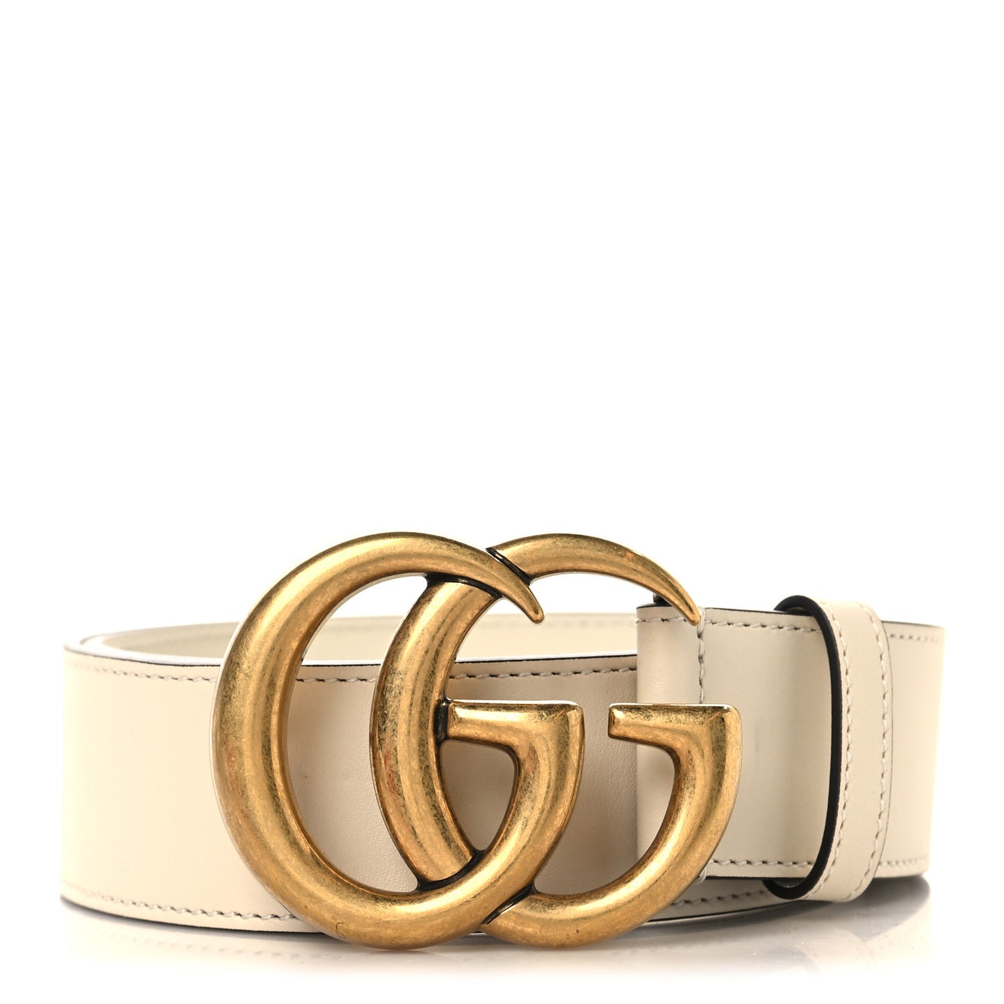 Calfskin Double G 40mm Belt 80 32 Mystic White