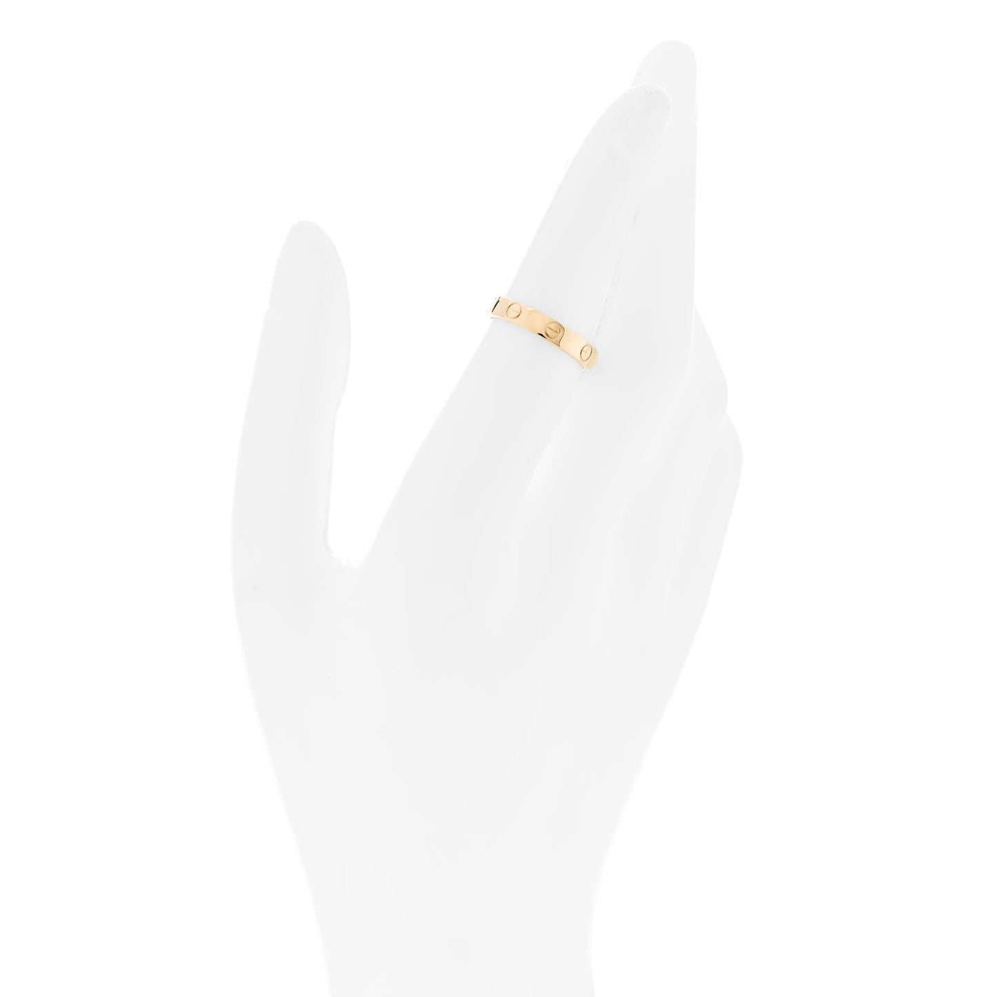 18K Yellow Gold 3.5mm LOVE Wedding Band Ring 52 6