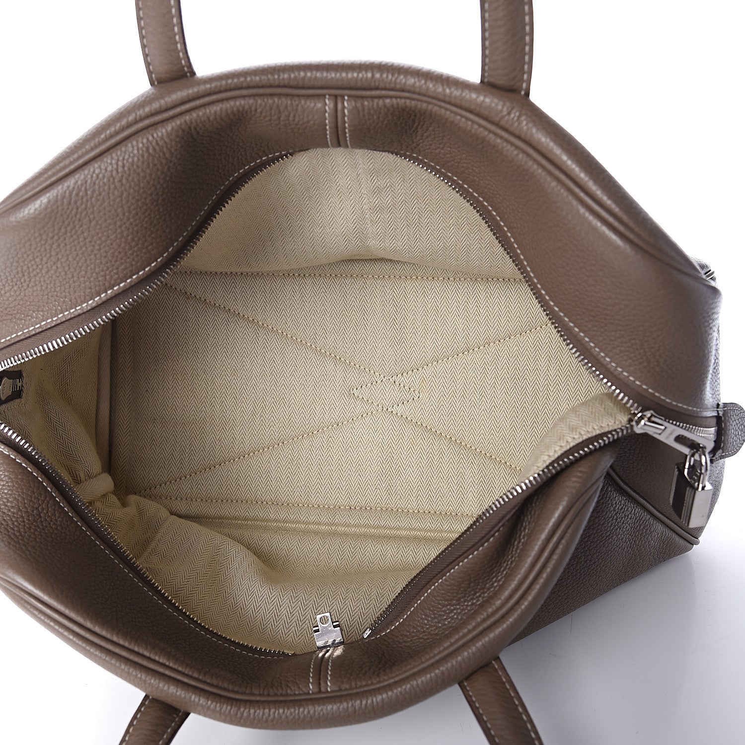Hermes Taurillon Clemence Victoria II 35 Etoupe 4 of 8