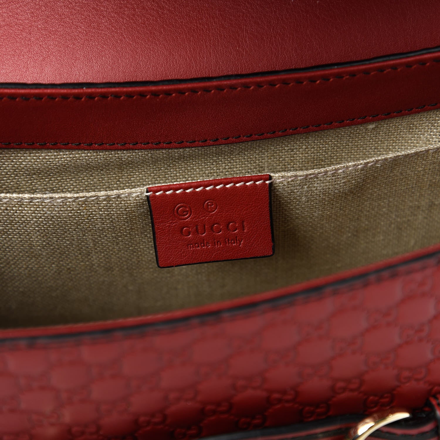 Gucci Microguccissima Medium Emily Chain Shoulder Bag Red 8 of 10