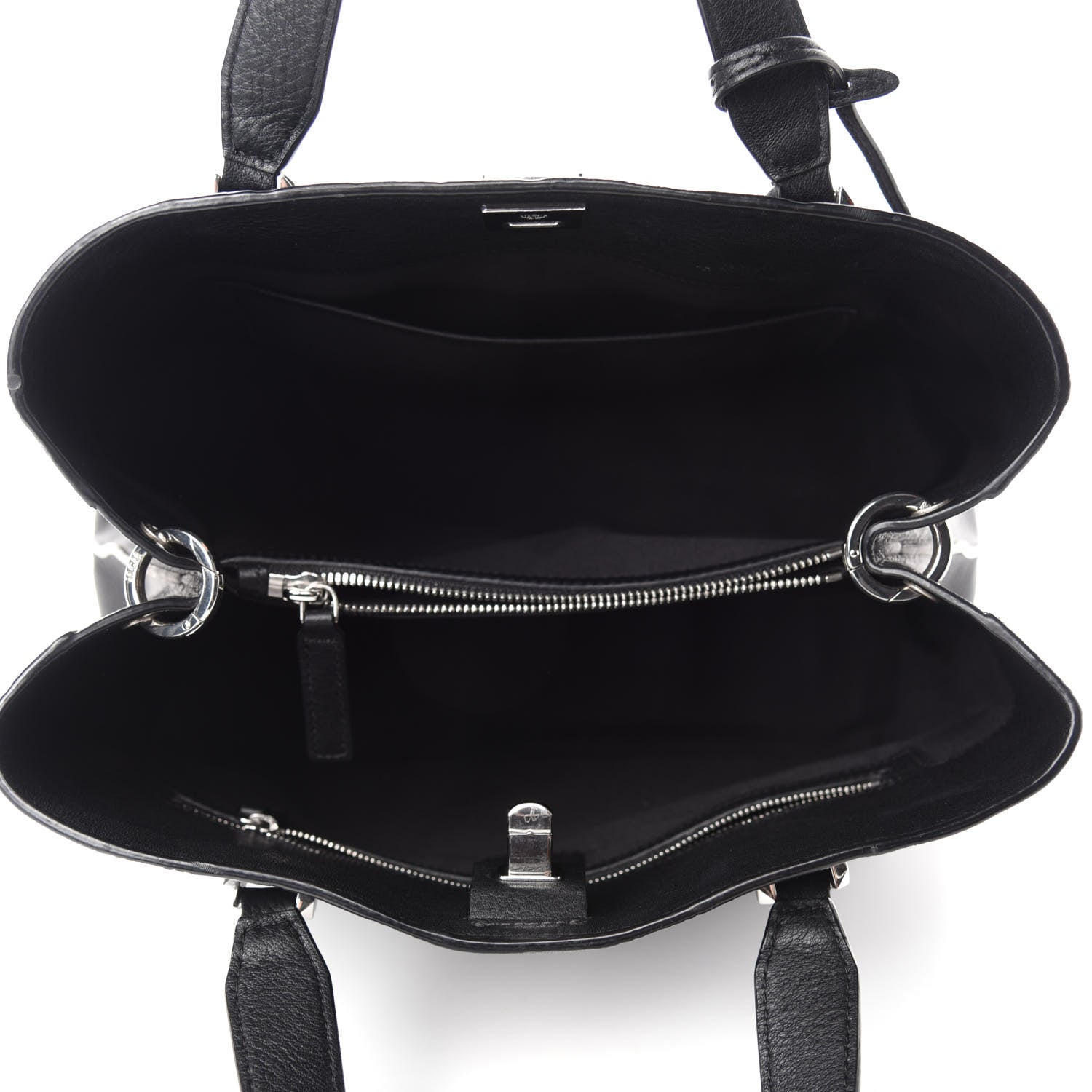 MCM Calfskin Ottomar Monogram Large Essential Tote Black 5 of 11