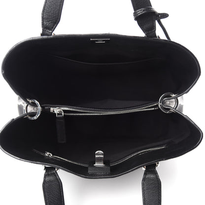 MCM Calfskin Ottomar Monogram Large Essential Tote Black 5 of 11