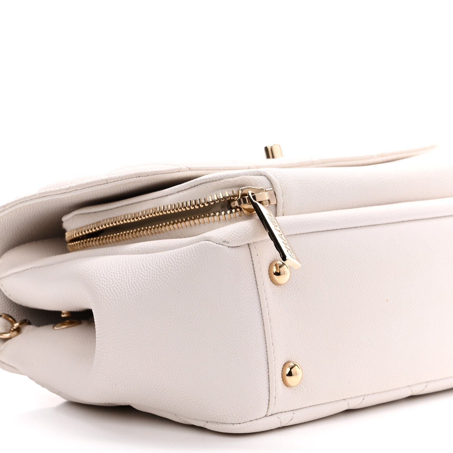 Chanel Caviar Quilted Medium Business Affinity Flap White 10 of 13
