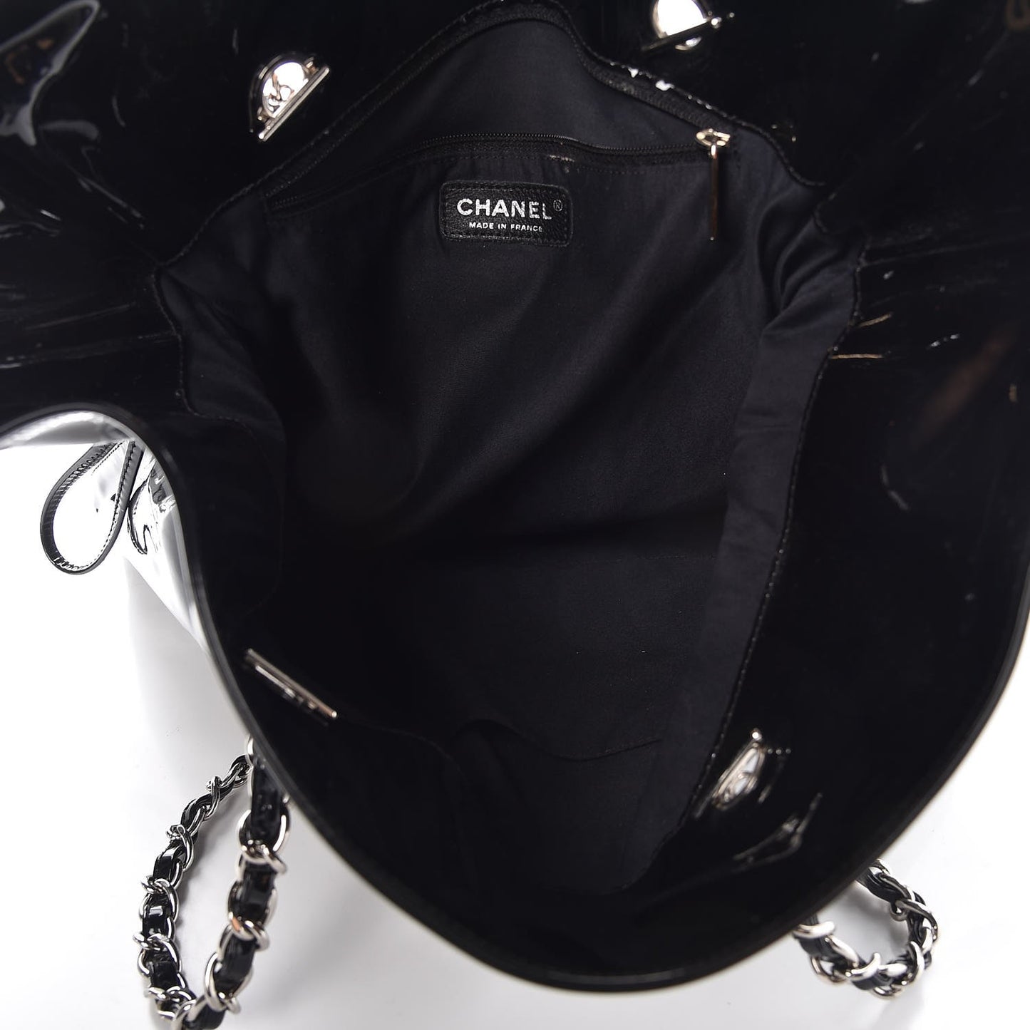 Patent Crystal Strass Bonbons Tote Black
