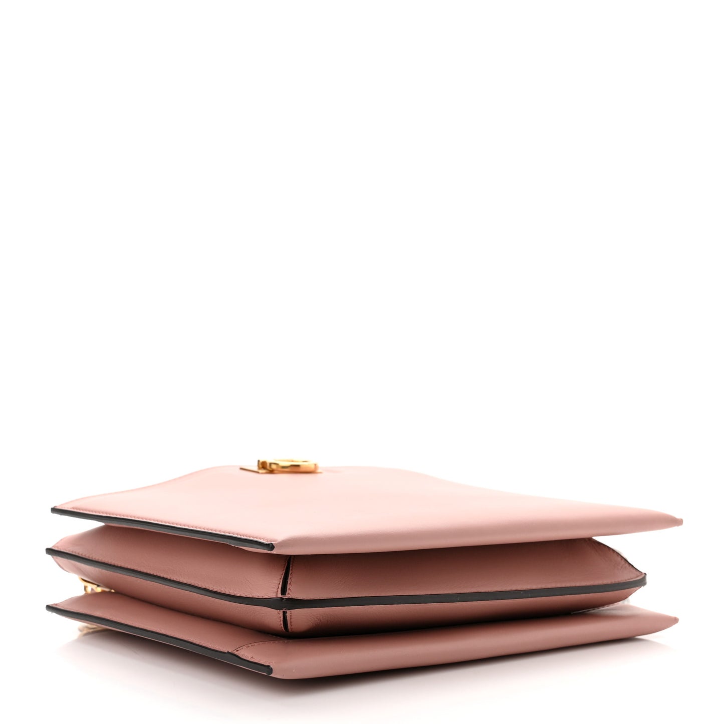 Calfskin Trifolio Crossbody Bag Antique Rose