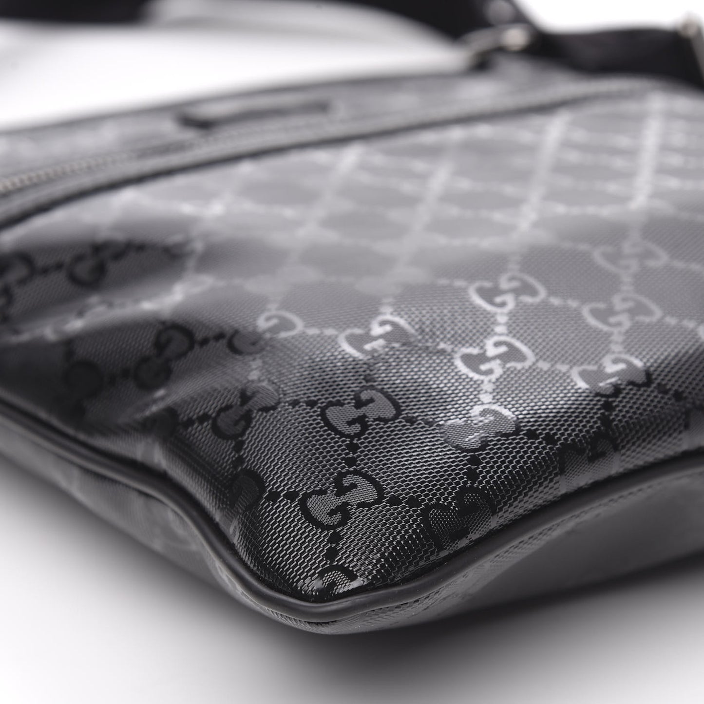 Imprime Monogram Small Flat Messenger Bag Black