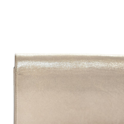 Saint Laurent Metallic Fabric Monogram Envelope Chain Wallet Light Gold 14 of 14