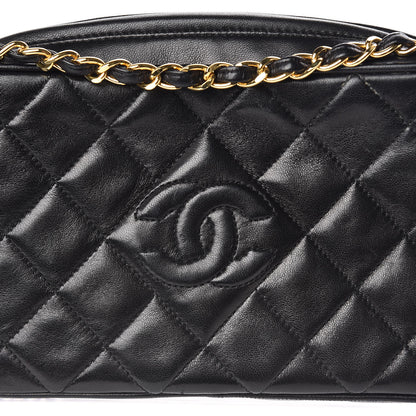 Chanel Lambskin Quilted CC Tassel Camera Case Black 9 of 13