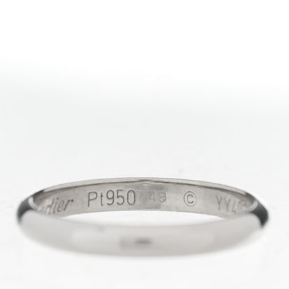 Cartier Platinum 2mm 1895 Wedding Band Ring 49 4.75 5 of 6