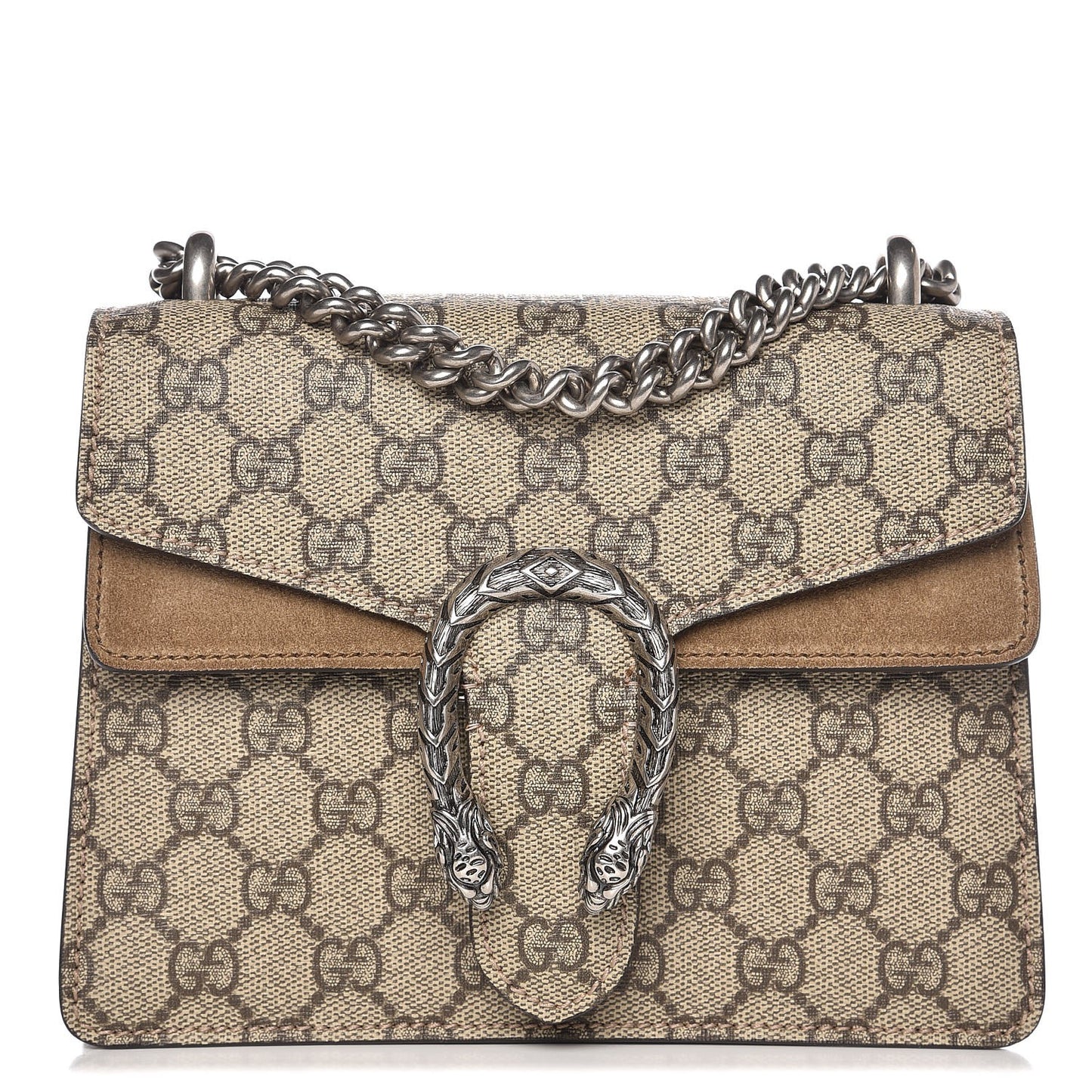 GG Supreme Monogram Mini Dionysus Shoulder Bag Taupe