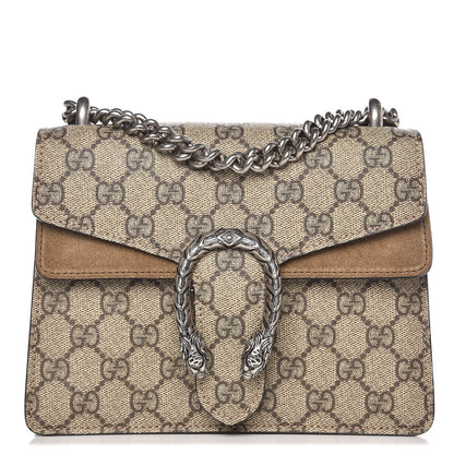 Gucci GG Supreme Monogram Mini Dionysus Shoulder Bag Taupe 1 of 10