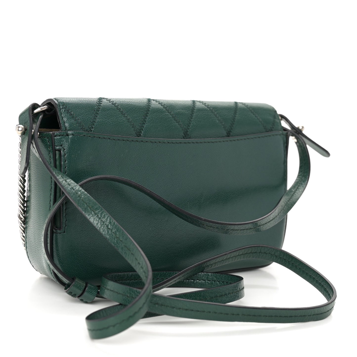 Goatskin Quilted GV3 Mini Pocket Convertible Bag Green Forest
